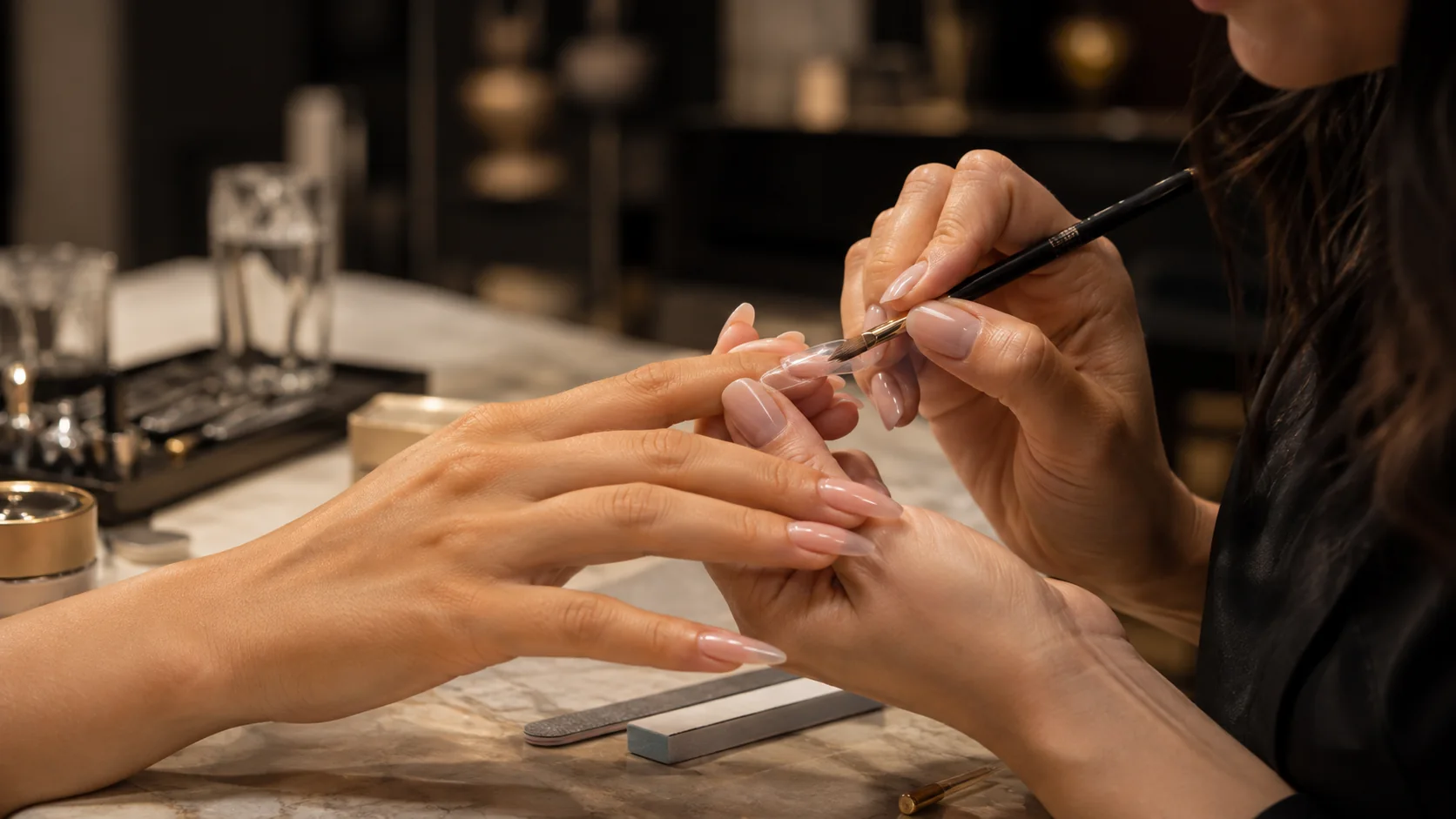 Professional acrylic and Gel-X nail enhancement service